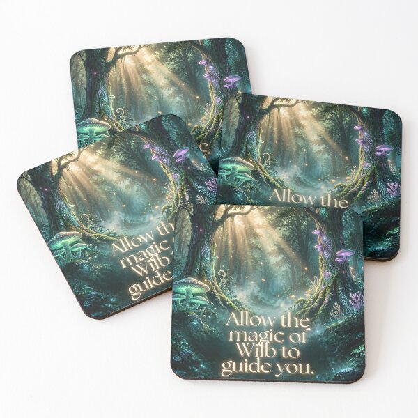 Item preview, Allow the Magic of the Wild to Guide You – Bright Enchanted Forest Fantasy Moonlight Nature Art designed and sold by DervoTeck2767.
