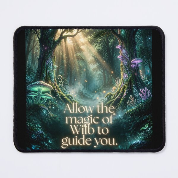 Item preview, Allow the Magic of the Wild to Guide You – Bright Enchanted Forest Fantasy Moonlight Nature Art designed and sold by DervoTeck2767.