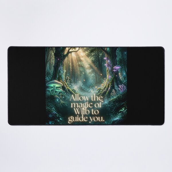 Item preview, Allow the Magic of the Wild to Guide You – Bright Enchanted Forest Fantasy Moonlight Nature Art designed and sold by DervoTeck2767.