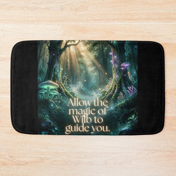 Item preview, Allow the Magic of the Wild to Guide You – Bright Enchanted Forest Fantasy Moonlight Nature Art designed and sold by DervoTeck2767.