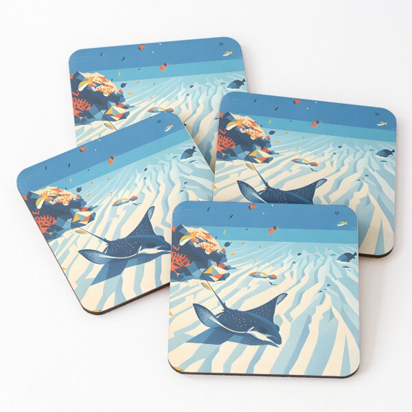Item preview, Underwater Krabi – Vintage Marine Poster designed and sold by Spirit of Siam.
