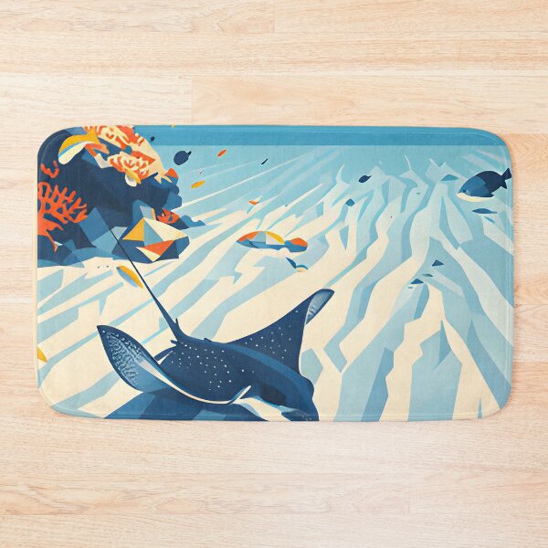 Item preview, Underwater Krabi – Vintage Marine Poster designed and sold by Spirit of Siam.