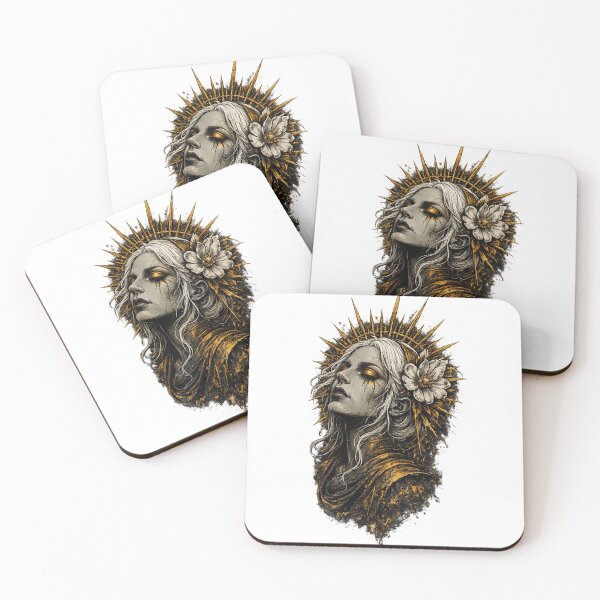 Item preview, Gothic White Haired Woman with Flower designed and sold by afr-saad.