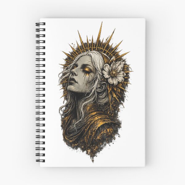 Item preview, Gothic White Haired Woman with Flower designed and sold by afr-saad.