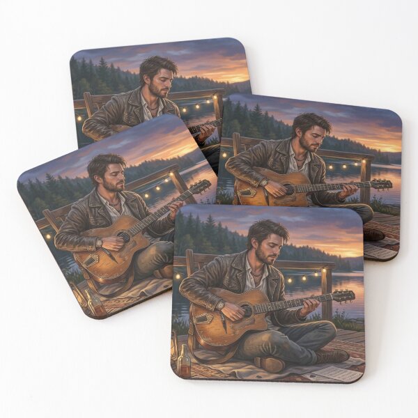 Item preview, Acoustic evening by the lake - Musician and campfire vibe designed and sold by NeyhineAngelionShop.