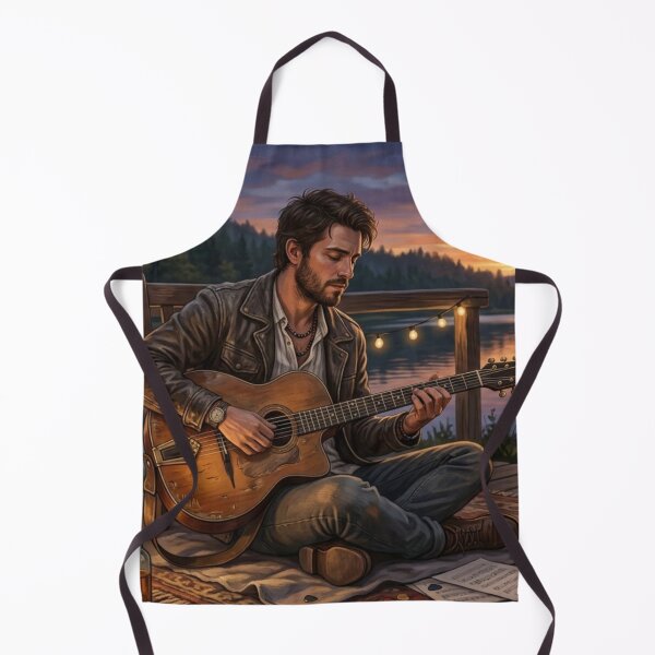 Item preview, Acoustic evening by the lake - Musician and campfire vibe designed and sold by NeyhineAngelionShop.