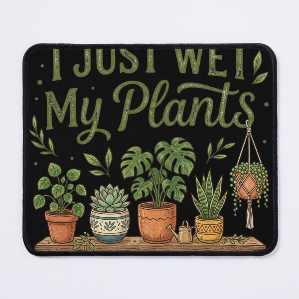 Item preview, I Just Wet My Plants Funny Retro Houseplant Lover T-Shirt designed and sold by PACS0011.