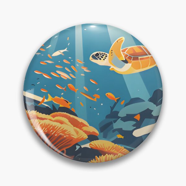 Item preview, Krabi Coral Reef Symphony – Vintage Marine Poster designed and sold by Spirit of Siam.