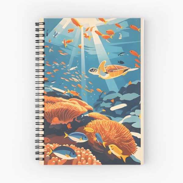 Item preview, Krabi Coral Reef Symphony – Vintage Marine Poster designed and sold by Spirit of Siam.