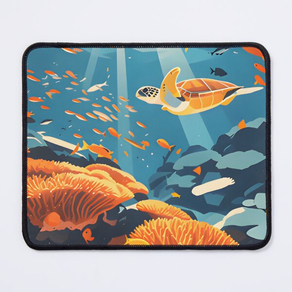 Item preview, Krabi Coral Reef Symphony – Vintage Marine Poster designed and sold by Spirit of Siam.