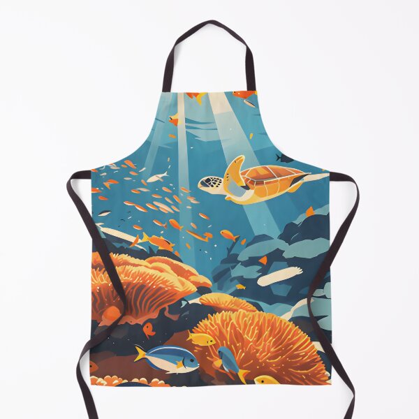 Item preview, Krabi Coral Reef Symphony – Vintage Marine Poster designed and sold by Spirit of Siam.