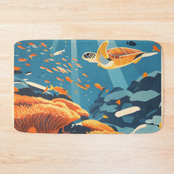 Item preview, Krabi Coral Reef Symphony – Vintage Marine Poster designed and sold by Spirit of Siam.