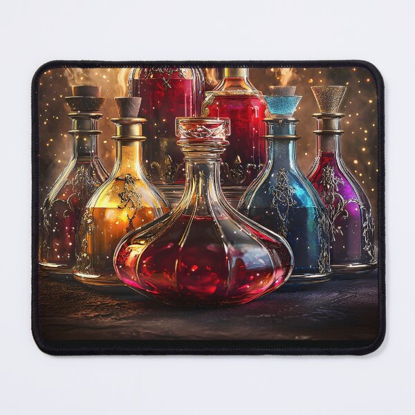 Item preview, 3d Render Of Colorful Potion Bottles Magi Digital designed and sold by Checho30.