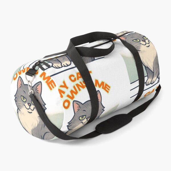 Item preview, “My Cat Owns Me” ?? | Cat with Attitude, Fun Design for Cat Lovers, Vintage Illustration Style designed and sold by Cat-astrophes.