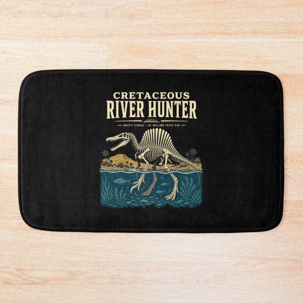 Item preview, Vintage Spinosaurus Skeleton River Hunter Illustration designed and sold by AMICO77.