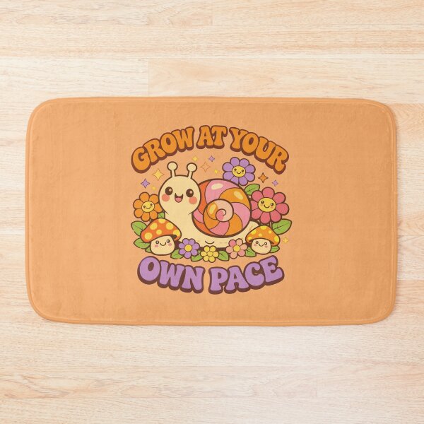 Item preview, Grow At Your Own Pace – Cute Retro Snail Design designed and sold by helenostore.