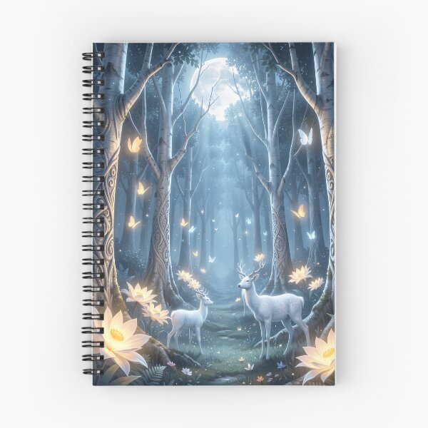 Item preview, Silver Stags in the Moonlight designed and sold by Fanta-sticky.