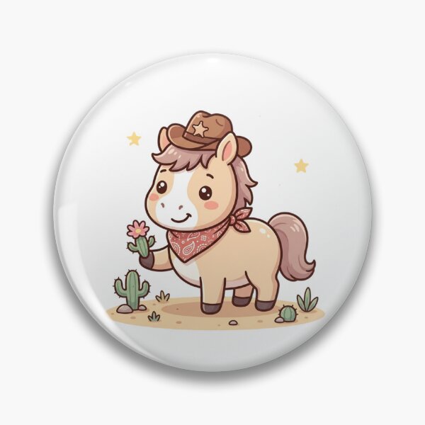 Item preview, Cute Cowboy Pony Pastel Illustration designed and sold by ajamzbox.