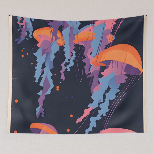 Item preview, Tropical Reef Harmony – Vintage Marine Poster designed and sold by Spirit of Siam.