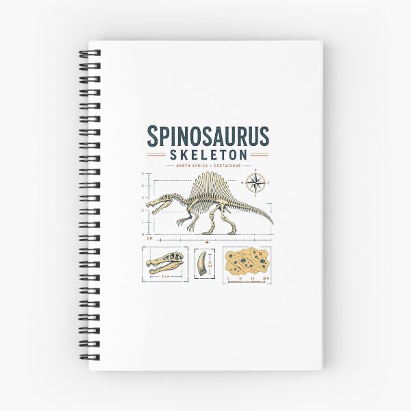 Item preview, Vintage Spinosaurus Skeleton River Hunter Illustration designed and sold by AMICO77.