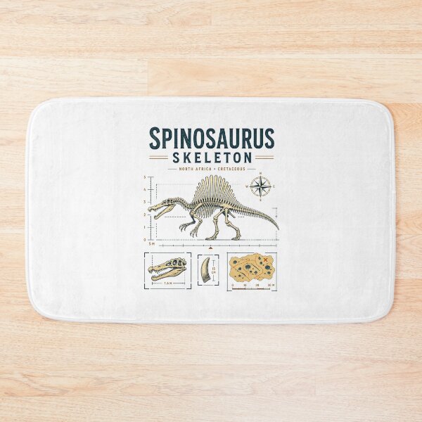 Item preview, Vintage Spinosaurus Skeleton River Hunter Illustration designed and sold by AMICO77.