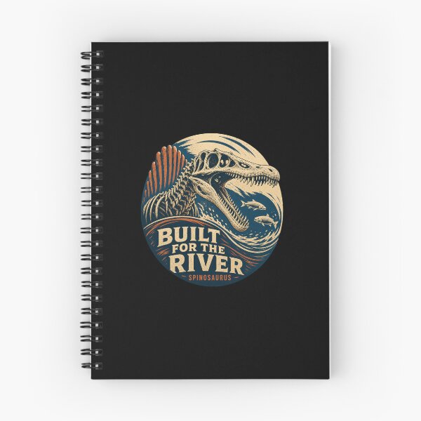 Item preview, Vintage Spinosaurus Skeleton River Hunter Illustration designed and sold by AMICO77.
