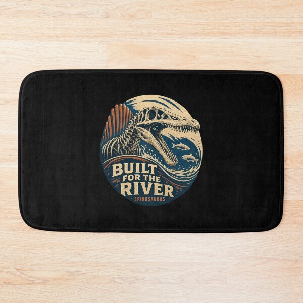 Item preview, Vintage Spinosaurus Skeleton River Hunter Illustration designed and sold by AMICO77.