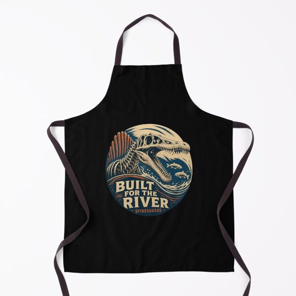 Item preview, Vintage Spinosaurus Skeleton River Hunter Illustration designed and sold by AMICO77.
