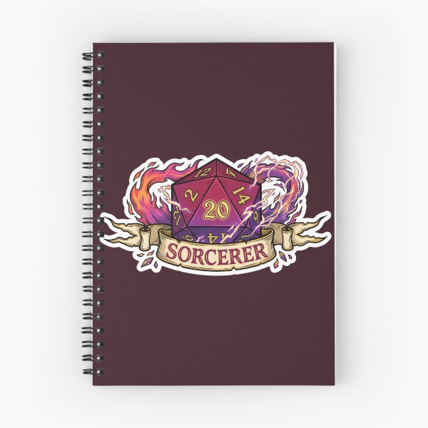 Item preview, Sorcerer D20 Class Crest Sticker - Funny D&D Sorcerer Dice Tabletop RPG Gift designed and sold by Dice_Goblin_Studio.