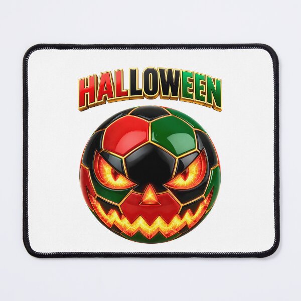Item preview, Halloween Soccer Ball Jack O' Lantern | Spooky Football Pumpkin Design designed and sold by ArtSpark Studio.