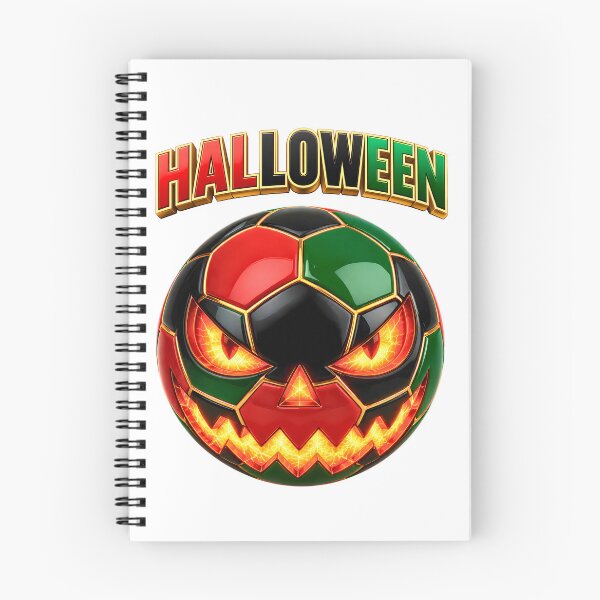 Item preview, Halloween Soccer Ball Jack O' Lantern | Spooky Football Pumpkin Design designed and sold by ArtSpark Studio.