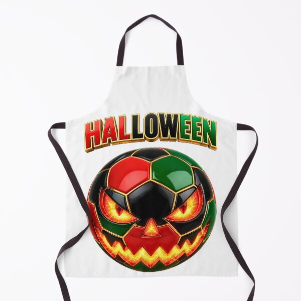 Item preview, Halloween Soccer Ball Jack O' Lantern | Spooky Football Pumpkin Design designed and sold by ArtSpark Studio.