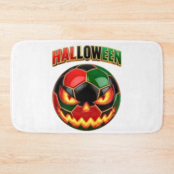 Item preview, Halloween Soccer Ball Jack O' Lantern | Spooky Football Pumpkin Design designed and sold by ArtSpark Studio.