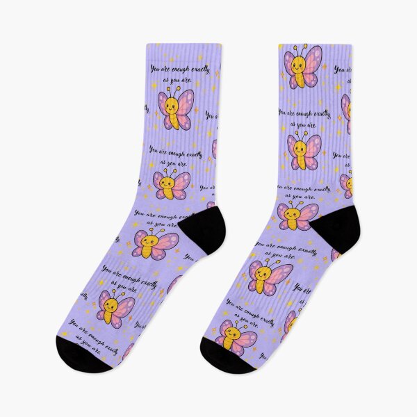 Item preview, You are enough exactly as you are cute butterfly motivation designed and sold by NikBrin Prevail .