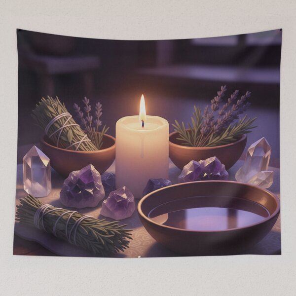Item preview, Cleansing ritual - Lavender, crystals, and candlelight designed and sold by NeyhineAngelionShop.