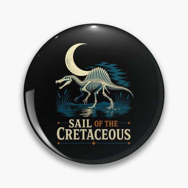 Item preview, Vintage Spinosaurus Skeleton River Hunter Illustration designed and sold by AMICO77.