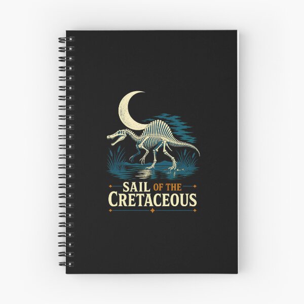 Item preview, Vintage Spinosaurus Skeleton River Hunter Illustration designed and sold by AMICO77.