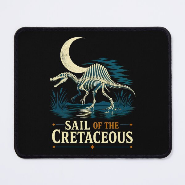 Item preview, Vintage Spinosaurus Skeleton River Hunter Illustration designed and sold by AMICO77.