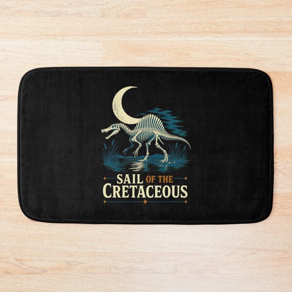 Item preview, Vintage Spinosaurus Skeleton River Hunter Illustration designed and sold by AMICO77.