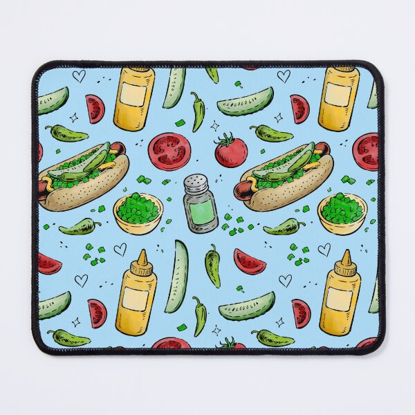 Item preview, Chicago Style Hot Dog - Blue designed and sold by PipermintPress.