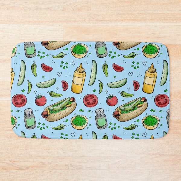 Item preview, Chicago Style Hot Dog - Blue designed and sold by PipermintPress.