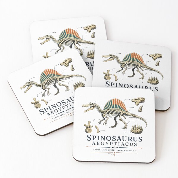 Item preview, Vintage Spinosaurus Skeleton River Hunter Illustration designed and sold by AMICO77.