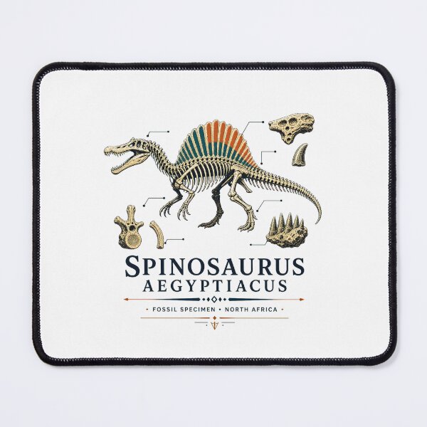 Item preview, Vintage Spinosaurus Skeleton River Hunter Illustration designed and sold by AMICO77.