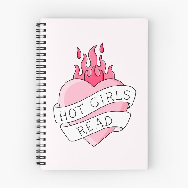 Item preview, Hot Girls Read Pink Heart designed and sold by ingardensdesign.