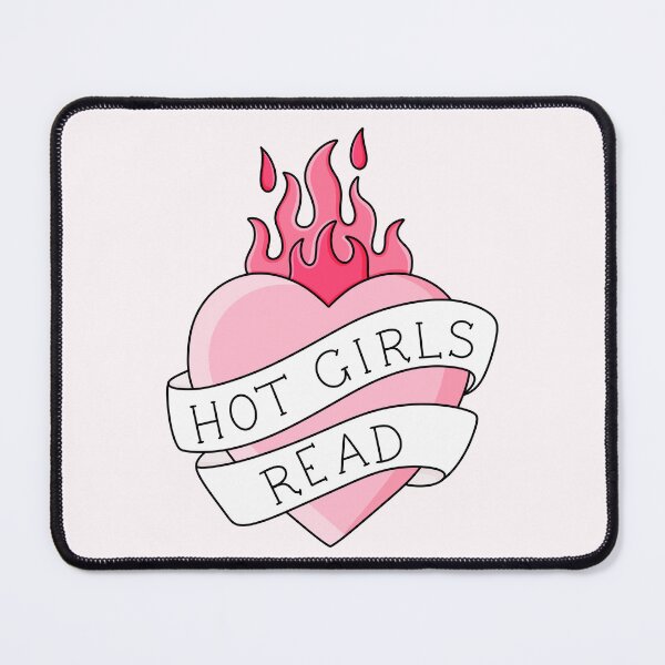 Item preview, Hot Girls Read Pink Heart designed and sold by ingardensdesign.