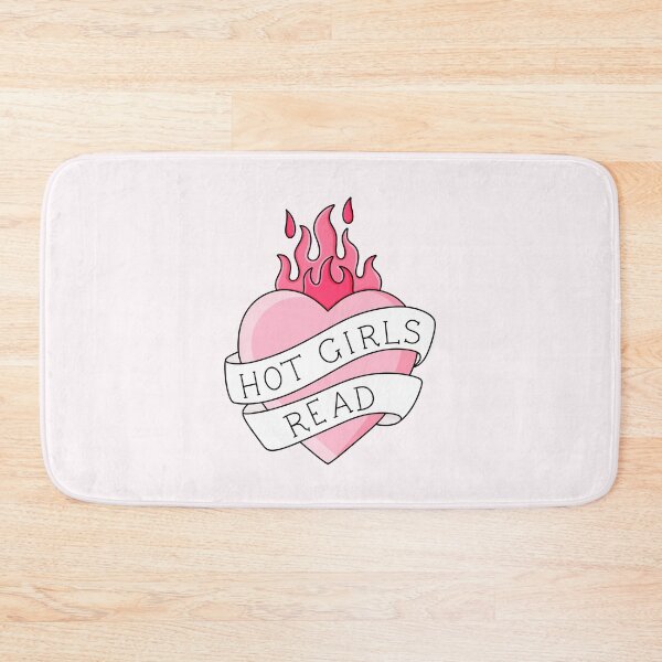 Item preview, Hot Girls Read Pink Heart designed and sold by ingardensdesign.