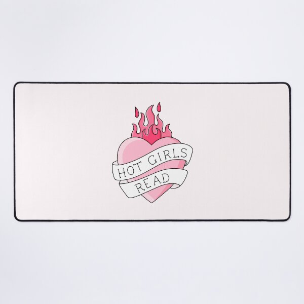 Item preview, Hot Girls Read Pink Heart designed and sold by ingardensdesign.