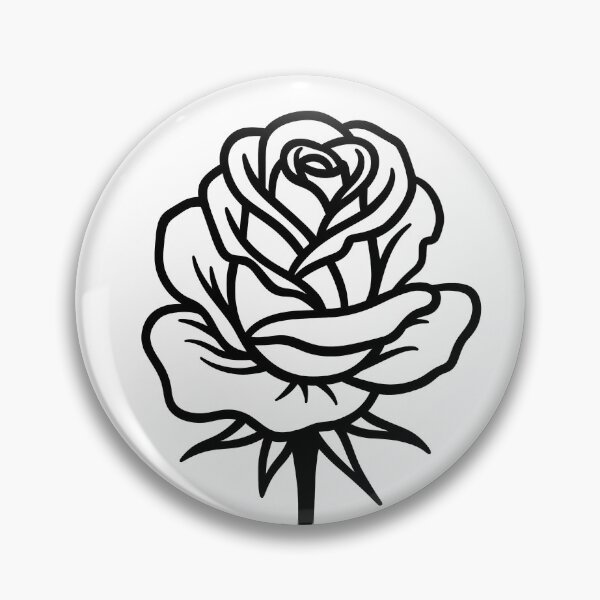 Item preview, Elegant Single Rose Botanical Illustration designed and sold by ArtPer-design.