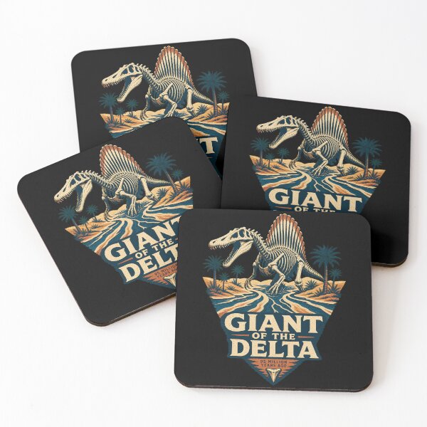 Item preview, Vintage Spinosaurus Skeleton River Hunter Illustration designed and sold by AMICO77.