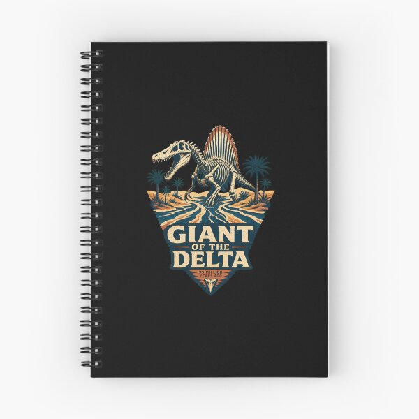 Item preview, Vintage Spinosaurus Skeleton River Hunter Illustration designed and sold by AMICO77.